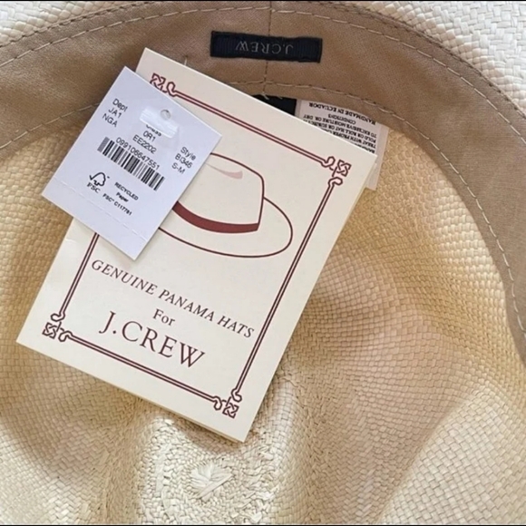 J.Crew Liberty® Genuine Panama Hat in Size SM-MED Natural Garden BNWT 1 Left! main image 14